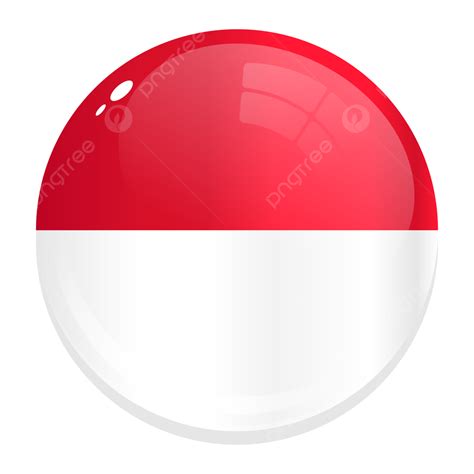 Vetor De Bandeira Da Indonésia Com Círculo Png Indonésia Bandeira