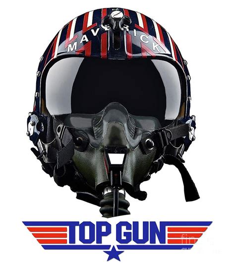 Top Gun Maverick Tom Cruise Motorcycle Helmet White Background