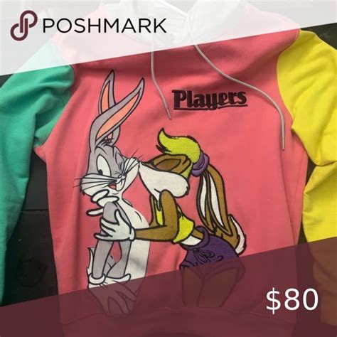 bugs bunny and lola bunny spacejam hoodie sweatshirt shirt hoodies mens shirts
