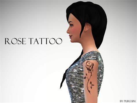 Sims 4 Rose Tattoo Cc