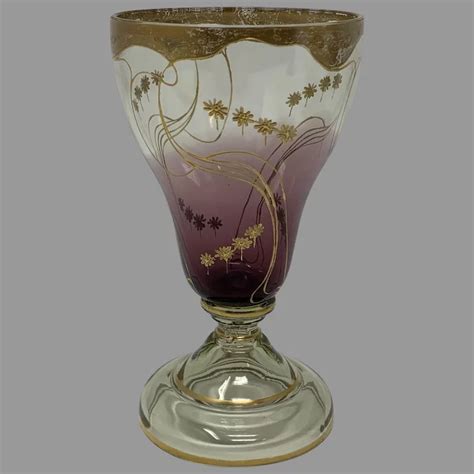 Harrach Art Nouveau Enameled Glass Ca 1900 Contemporary Glass Art Glass Art Nouveau