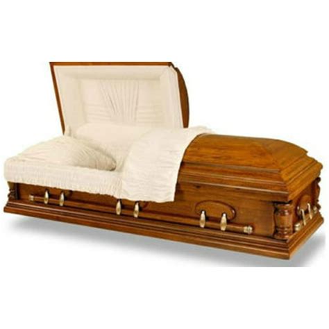 Casket Emporium Funeral Casket Solid Pecan Jackson