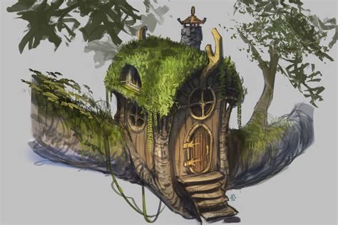 Fairy House Concept By Hfesbra On Deviantart Fantasy Tree House