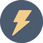 Icon Electricity Icons Circle Current Flat Freebie