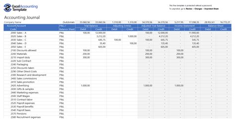 Simple Debit Credit Excel Spreadsheet within Free Accounting Templates ...