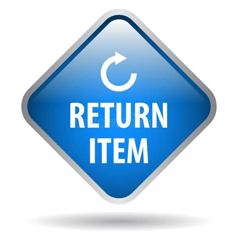 Return Item Web Button Stock Illustration Illustration Of Carry