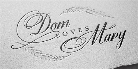 The dom loves mary contextual calligraphy font is a hand lettered classic calligraphy script. Dom Loves Mary Font | Fontspring
