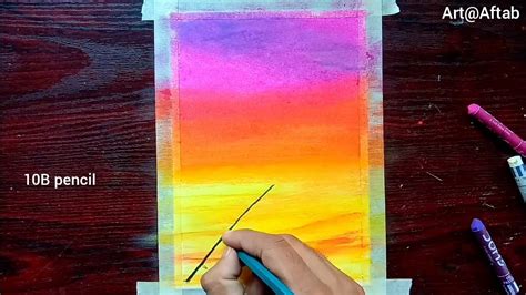 Seriously 36 Reasons For Oil Pastel Sunset Beach Drawing Easy Please