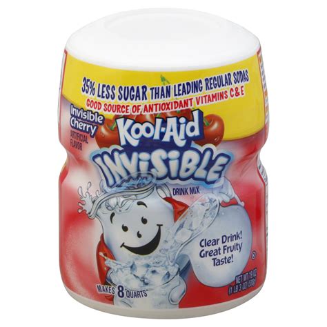 Kool Aid Invisible Soft Drink Mix Invisible Cherry 19 Oz 1 Lb 3 Oz