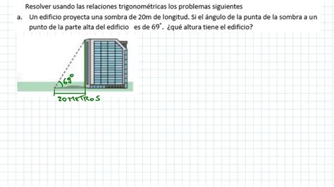 Como Hallar La Altura De Un Edificio Con Trigonometria Youtube