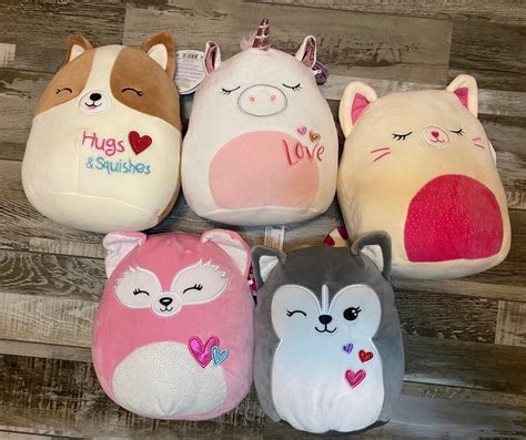 Personalized Valentines Squishmallow With Custom Initials And Etsy