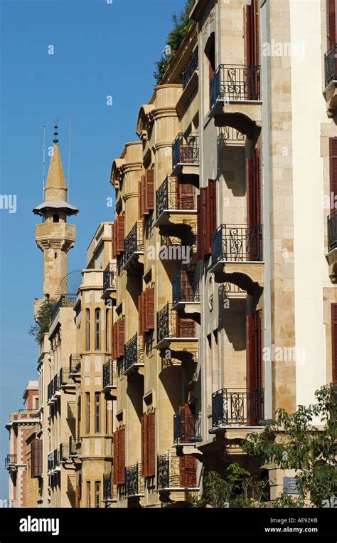 Restored Buildings In Downtown Of Beirut Lebanon Stock Photo Alamy