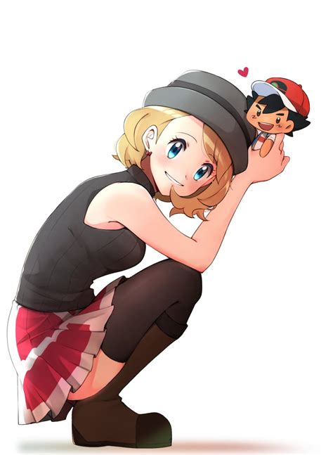 Ash Ketchum And Serena Pokemon And 2 More Drawn By Yu062424 Danbooru