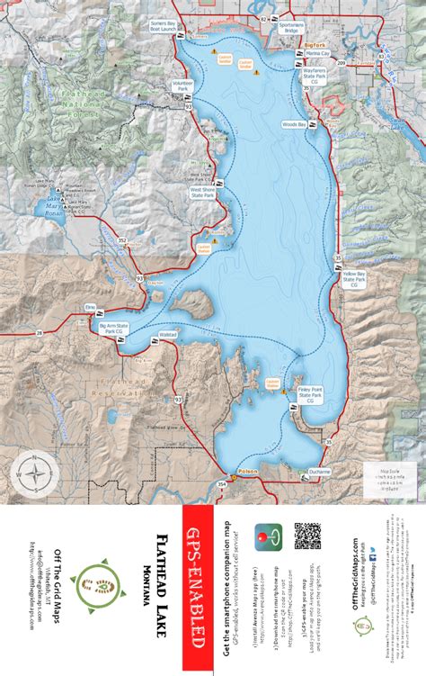Flathead Lake Gps Map Offthegridmaps