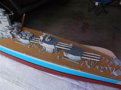 Hms Nelson British Battleship 1944 Plastic Model Military Ship Kit