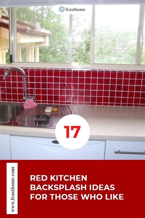 17 Red Kitchen Backsplash Ideas For Those Who Like Red Backsplash
