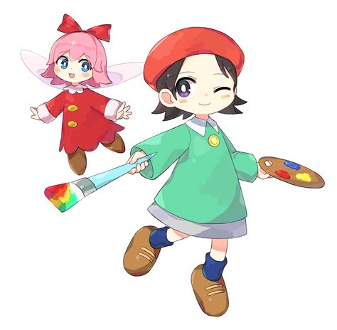 Adeleine And Ribbon Kirby And 2 More Drawn By Sasakichi Danbooru