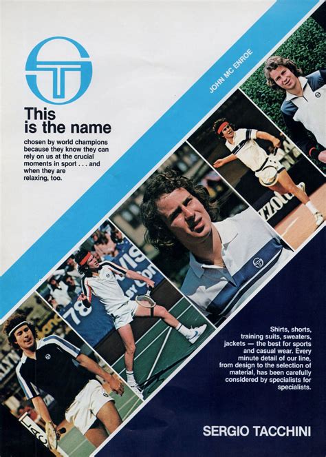 Tennis In Time A Sergio Tacchini Ad With John Mcenroe From The
