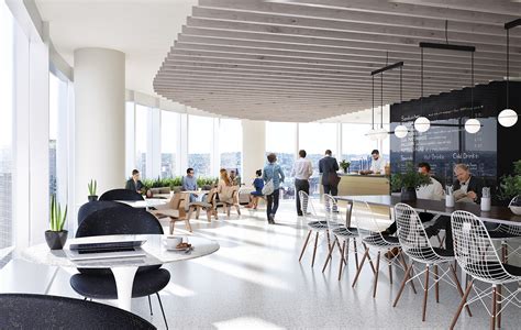 Granville Office Tower Interiors And Rooftop On Behance