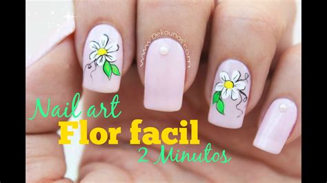 Se dictan cursos de decoraciones de uñas. Decoración de uñas flor FACIL - EASY flower nail art - YouTube