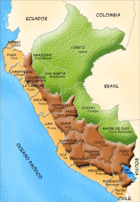 Conoce Todos Los Mapas Del Perú Geografia Del Peru Peru Mapa Perú