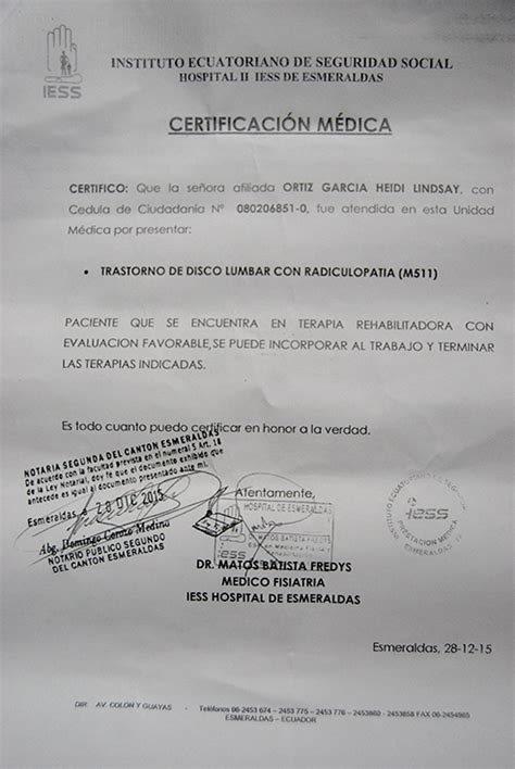 Modelo De Certificado Medico Ecuador Actualizado Octubre Images And Photos Finder
