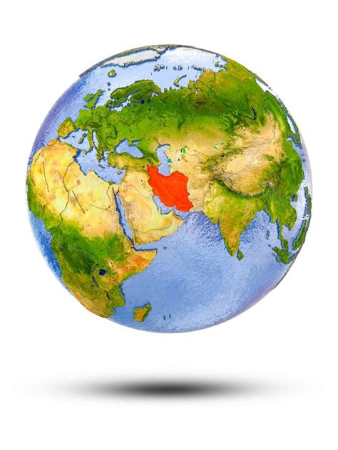 Iran On Globe Stock Illustration Illustration Of Banner 84454140