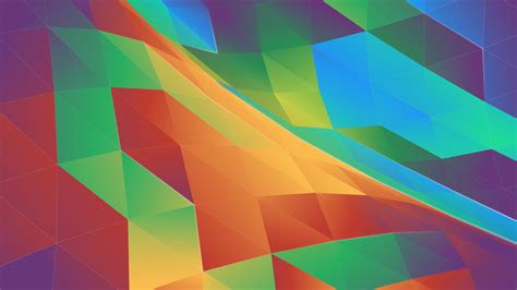 Kde Abstract Colorful Artwork Digital Art Geometry Triangle