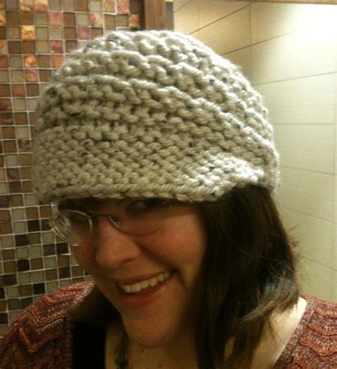 Loom Knit Newsboy Pattern Slouchy Newsboy Hat Non Slouchy Included All