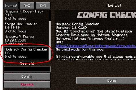 Install Modpack Configuration Checker Minecraft Mods Modpacks