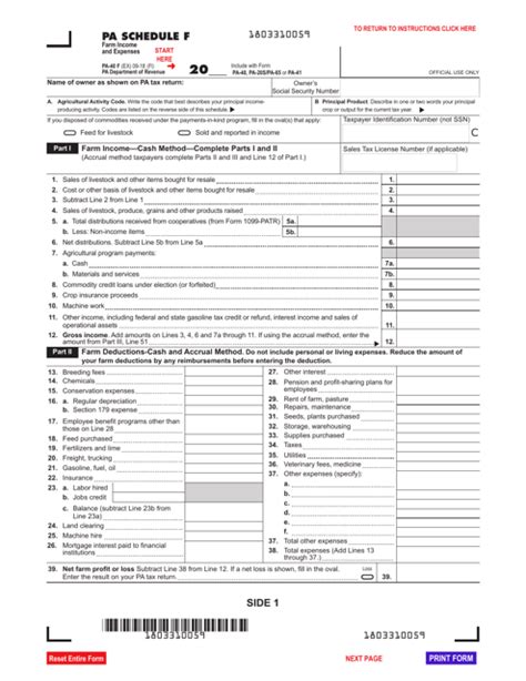 Form Pa 40 Fill Out Sign Online And Download Fillable Pdf