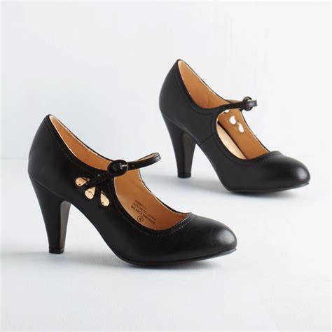 Cheap women's sandals, buy quality shoes directly from china suppliers:2017 new korean retro leather mary jane shoes with women's shoes asakuchi. Midnight Black 1920s Mary Jane Shoes | Deco Shop