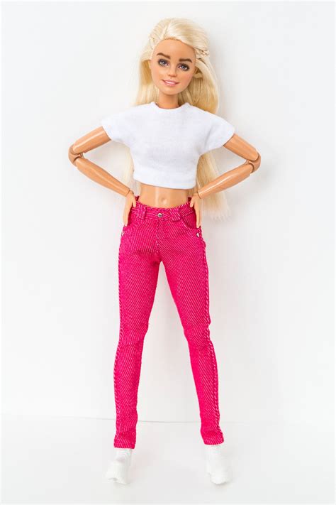 barbie pants leggings for barbie doll barbie t shirt jeans etsy
