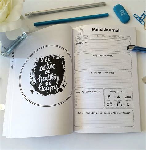 Mind Journal For Men Daily Wellbeing Prompts And Practices Etsy