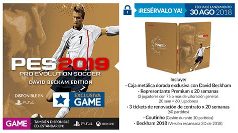 Pes 2019 David Beckham Edition Estará Disponible Solo En Game Hobby