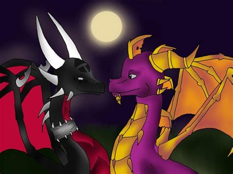 Spyro And Cynder Romance By Princess Shannen On Deviantart Spyro And Cynder Spyro The Dragon