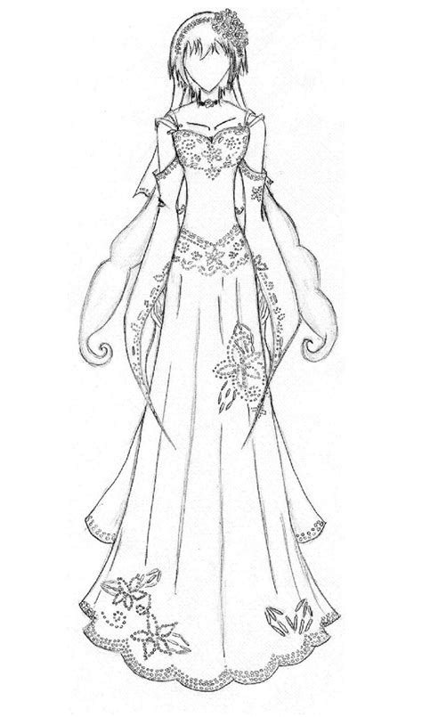 Draw Dresses Anime Outfits Anime Wedding Dress