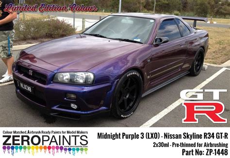 Midnight Purple 3 Lx0 Nissan Gt R R34 2x30ml Limited Edition Colour