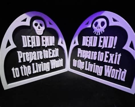 Haunted Mansion Ride Exit Sign Etsy