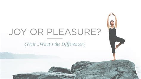 Joy or Pleasure? (Wait…What's the Difference?)