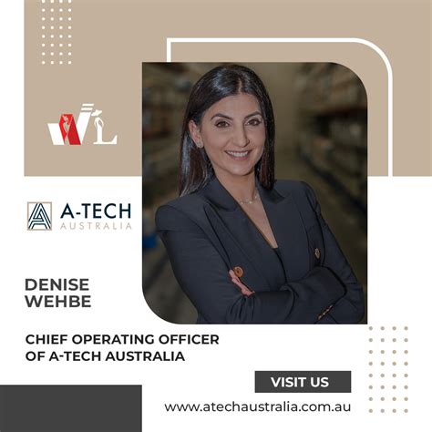 Denise Wehbe Chief Operating Officer Of A Tech Australia 10 Most Influential Women Leaders Of