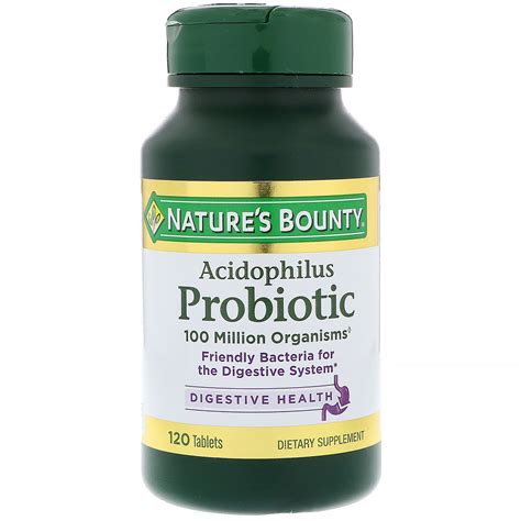 Buy Acidophilus Probiotic 100 Tabs Natures Bounty Online Uk Delivery