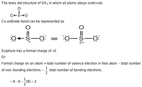 Calculate The Formal Charge On S Atom In Most Stable Structure Of SO