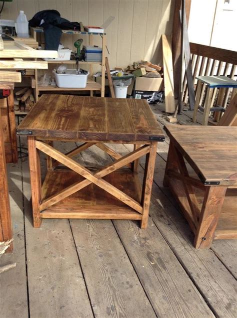 Rustic X Coffee And End Table Ana White