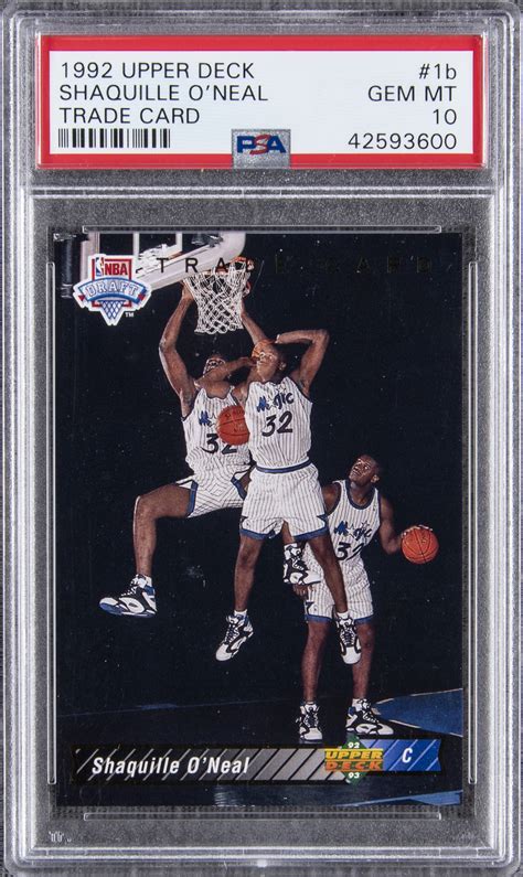 The most unique shaquille o'neal rookie. Lot Detail - 1992-93 Upper Deck #1b Shaquille O'Neal Rookie Card - PSA GEM MT 10