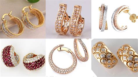 Daily Wear K Gold Earrings Design K Gold Stud Earrings YouTube