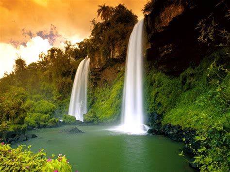 Spectacular Waterfalls Widescreen Desktop Wallpaper 04 Preview