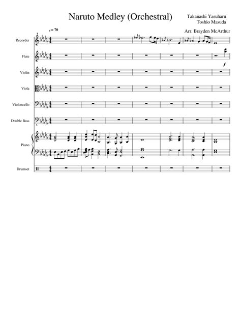 It is developed by studio pierrot and directed by hayato date. Naruto Medley (Orchestral) sheet music for Flute, Violin, Piano, Recorder download free in PDF ...