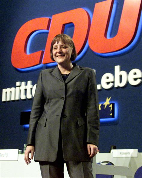 In an announcement on monday, merkel also said she would step down as leader of her conservative christian democratic union, or cdu party, in december. The moment a young Angela Merkel shot to the world stage ...