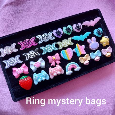 mystery rings lucky bags fukubukuro kawaii cute pastel goth etsy